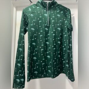 Lady Hagen women’s printed UV long sleeve golf 1/4 zip